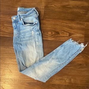 Distressed jeans